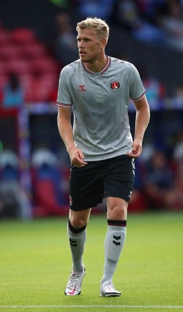 Jayden Stockley of Charlton Athletic during the Pre-Season Friendly match between Crystal Palace and Charlton Athletic at Selhurst Park on July 27,...