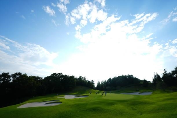 General view of 12th green during the first round of Rakuten Super Ladies at Tokyu Grand Oak Golf Club on July 29, 2021 in Kato, Hyogo, Japan.