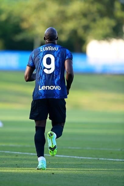 Romelu Lukaku of FC Internazionale during the pre-season friendly match between FC Internazionale and FC Crotone at the club's training ground Suning...
