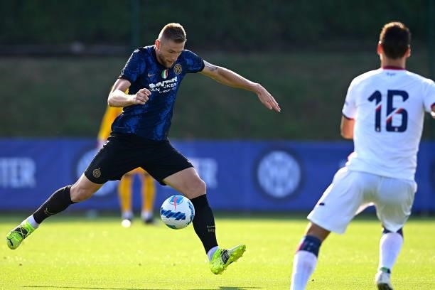 During the pre-season friendly match between FC Internazionale and FC Crotone at the club's training ground Suning Training Center at Appiano Gentile...