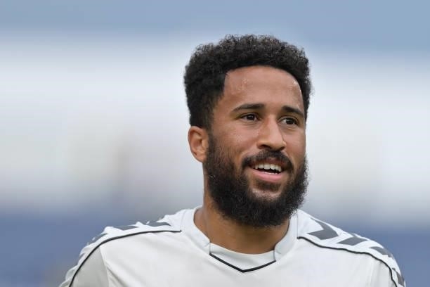 Andros Townsend of Everton before the Everton FC v UNAM Pumas pre-season friendly match on July 28, 2021 in Orlando, Florida, United States.