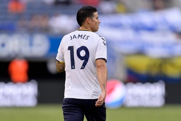 James Rodriguez of Everton during the Everton FC v UNAM Pumas pre-season friendly match on July 28, 2021 in Orlando, Florida, United States.
