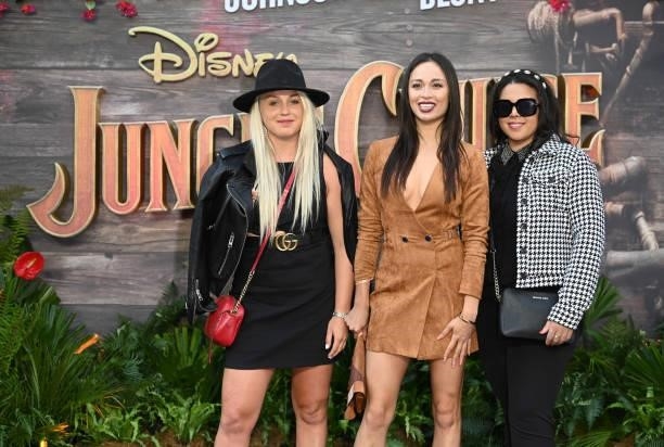 Aimee Fuller and Katya Jones with guest attend Disney's "Jungle Cruise