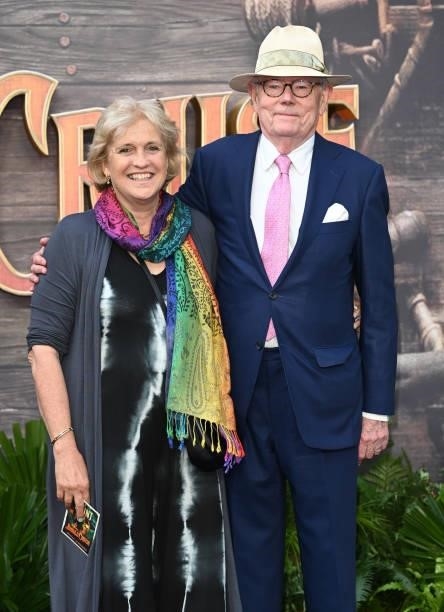 Hilary Amanda Jane and Michael Whitehall attend Disney's "Jungle Cruise