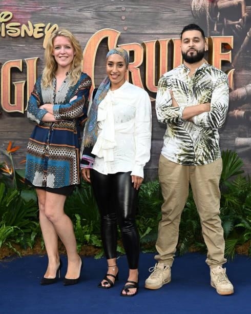 Mariah Idrissi and Mistah Islah attend Disney's "Jungle Cruise