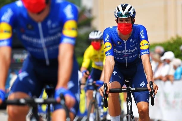 Jannik Steimle of Germany and Team Deceuninck - Quick-Step prior to the 33rd Tour de l'Ain 2021, Stage 2 a 136km stage from Lagnieu to Saint-Vulbas /...