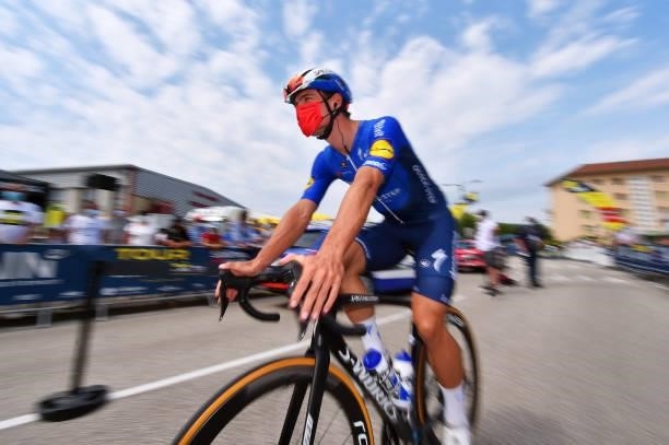 Ian Garrison of United States and Team Deceuninck - Quick-Step prior to the 33rd Tour de l'Ain 2021, Stage 2 a 136km stage from Lagnieu to...