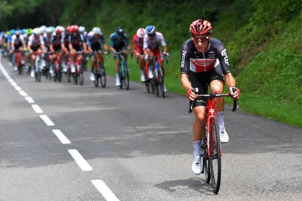 Sylvain Moniquet of Belgium and Team Lotto Soudal attacks during the 33rd Tour de l'Ain 2021, Stage 2 a 136km stage from Lagnieu to Saint-Vulbas /...