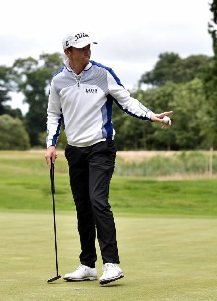 Daniel Hillier of New Zealand during Day Two of The ISPS HANDA World Invitational at Galgorm Spa & Golf Resort on July 30, 2021 in Ballymena,...