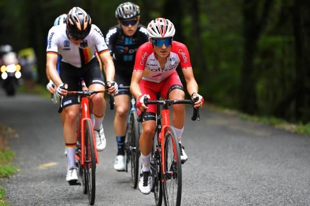 Rémy Rochas of France and Team Cofidis leads The Breakaway during the 33rd Tour de l'Ain 2021, Stage 2 a 136km stage from Lagnieu to Saint-Vulbas /...