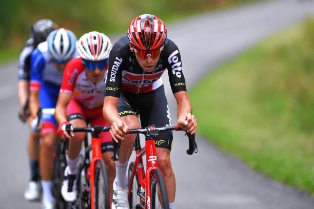 Harm Vanhoucke of Belgium and Team Lotto Soudal leads The Breakaway during the 33rd Tour de l'Ain 2021, Stage 2 a 136km stage from Lagnieu to...
