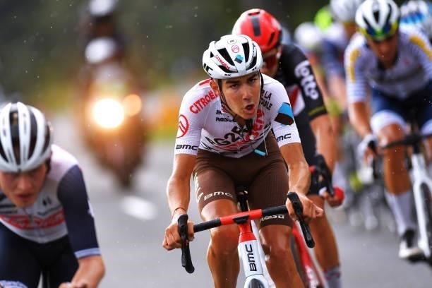 Clément Champoussin of France and AG2R Citröen Team attacks in final kilometres during the 33rd Tour de l'Ain 2021, Stage 2 a 136km stage from...