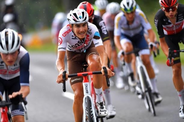 Clément Champoussin of France and AG2R Citröen Team attacks in final kilometres during the 33rd Tour de l'Ain 2021, Stage 2 a 136km stage from...
