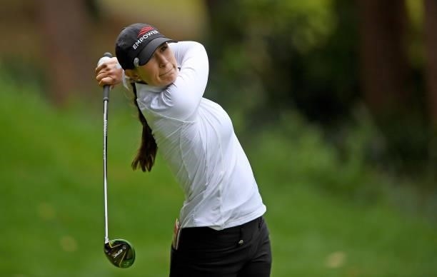 Cheyenne Knight of the USA on the 9th tee during Day Two of The ISPS HANDA World Invitational at Galgorm Spa & Golf Resort on July 30, 2021 in...