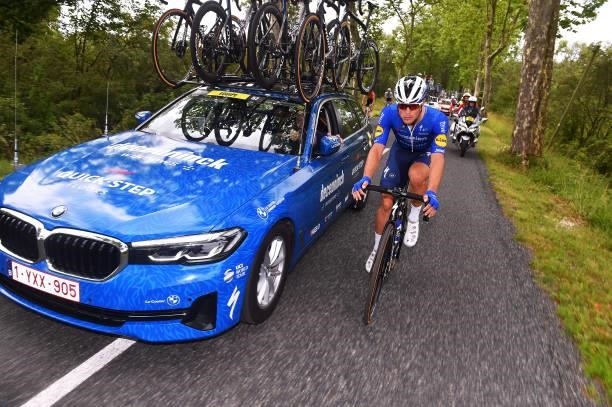 Stijn Steels of Belgium and Team Deceuninck - Quick-Step during the 33rd Tour de l'Ain 2021, Stage 2 a 136km stage from Lagnieu to Saint-Vulbas /...