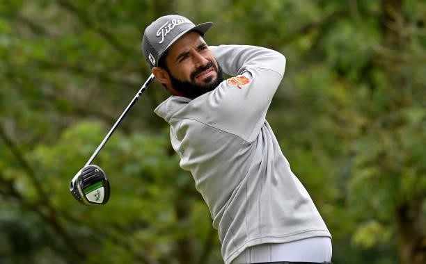 Santiago Tarrio of Spain on the 10th tee during Day Two of The ISPS HANDA World Invitational at Galgorm Spa & Golf Resort on July 30, 2021 in...