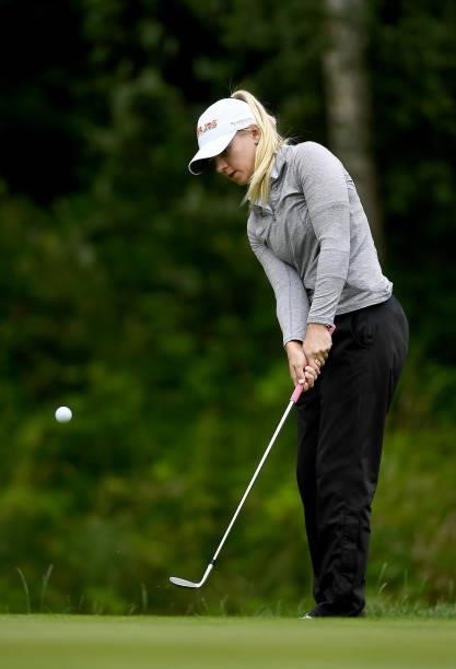 Sarah Burnham of the USA on the 17th hole during Day Two of The ISPS HANDA World Invitational at Galgorm Spa & Golf Resort on July 30, 2021 in...