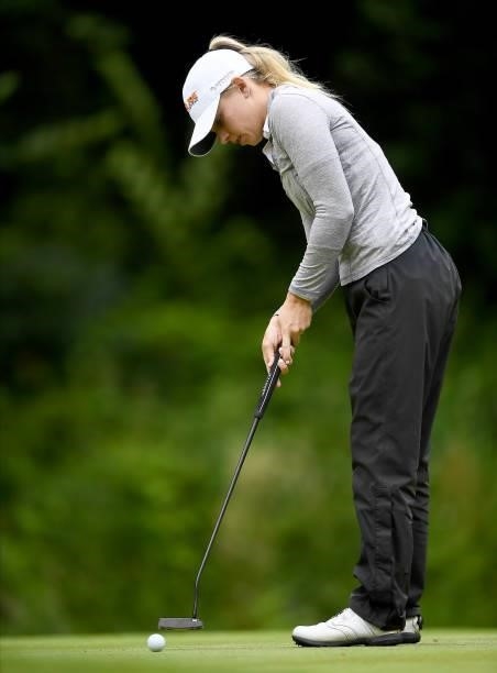 Sarah Burnham of the USA putting on the 17th hole during Day Two of The ISPS HANDA World Invitational at Galgorm Spa & Golf Resort on July 30, 2021...