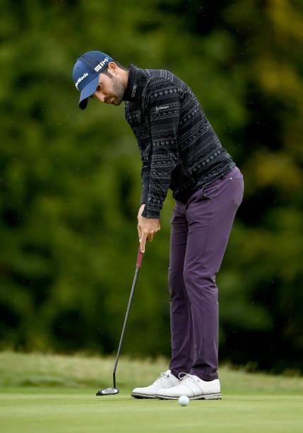 Joel Stalter of France on the 2nd green during Day Two of The ISPS HANDA World Invitational at Galgorm Spa & Golf Resort on July 30, 2021 in...