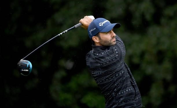 Joel Stalter of France on the 4th tee during Day Two of The ISPS HANDA World Invitational at Galgorm Spa & Golf Resort on July 30, 2021 in Ballymena,...