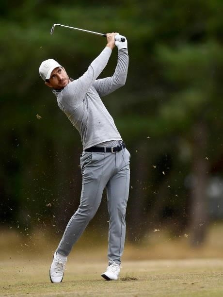 Alejandro Canizares of Spain on the 15th hole during Day Two of The ISPS HANDA World Invitational at Galgorm Spa & Golf Resort on July 30, 2021 in...