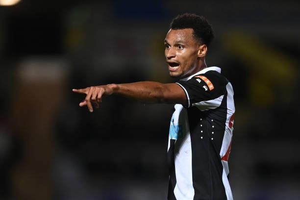 Jacob Murphy of Newcastle looks on during the pre-season friendly between Burton Albion and Newcastle United at the Pirelli Stadium on July 30, 2021...
