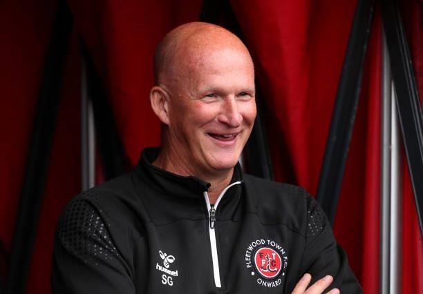 Simon Grayson, Manager of Fleetwood Town reacts in the tunnel prior to the Pre-Season Friendly match between Fleetwood Town and Leeds United at...