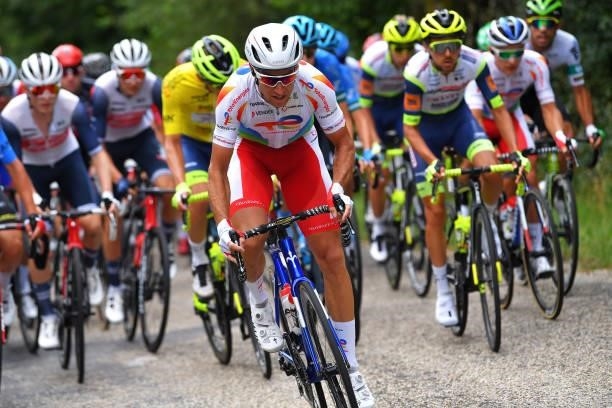 Alexandre Geniez of France and Team Total Direct Energie attacks during the 33rd Tour de l'Ain 2021, Stage 3 a 125km stage from Izernore to Lélex...