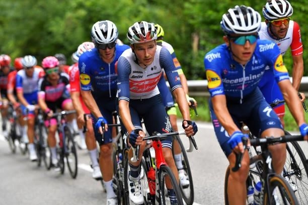 Niklas Eg of Denmark and Team Trek - Segafredo during the 33rd Tour de l'Ain 2021, Stage 3 a 125km stage from Izernore to Lélex Monts-Jura 900m /...