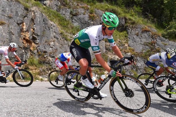 Sergio Roman Martin Galan of Spain and Team Caja Rural-Seguros RGA during the 33rd Tour de l'Ain 2021, Stage 3 a 125km stage from Izernore to Lélex...