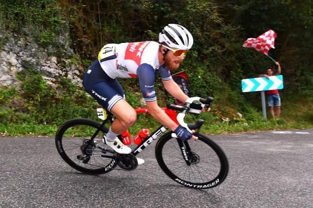 Quinn Simmons of United States and Team Trek - Segafredo during the 33rd Tour de l'Ain 2021, Stage 3 a 125km stage from Izernore to Lélex Monts-Jura...