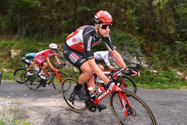 Frederik Frison of Belgium and Team Lotto Soudal during the 33rd Tour de l'Ain 2021, Stage 3 a 125km stage from Izernore to Lélex Monts-Jura 900m /...
