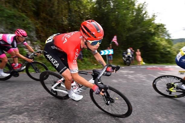 Elie Gesbert of France and Team Arkéa - Samsic during the 33rd Tour de l'Ain 2021, Stage 3 a 125km stage from Izernore to Lélex Monts-Jura 900m /...