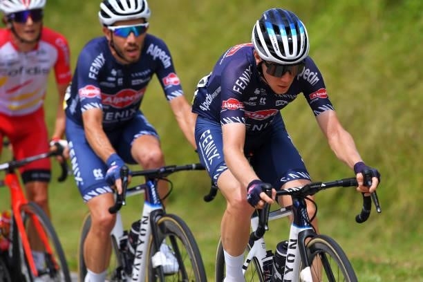 Floris De Tier of Belgium and Team Alpecin-Fenix during the 33rd Tour de l'Ain 2021, Stage 3 a 125km stage from Izernore to Lélex Monts-Jura 900m /...