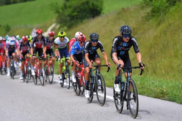 Felix Gall of Austria and Team Team DSM leads The Peloton during the 33rd Tour de l'Ain 2021, Stage 3 a 125km stage from Izernore to Lélex Monts-Jura...
