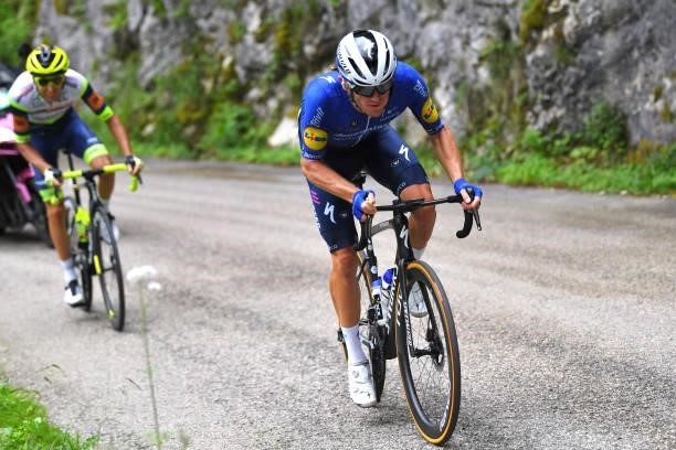 Shane Archbold of New Zealand and Team Deceuninck - Quick-Step during the 33rd Tour de l'Ain 2021, Stage 3 a 125km stage from Izernore to Lélex...