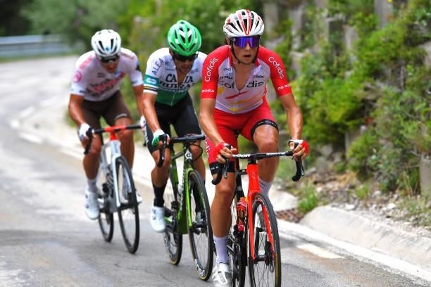 Victor Lafay of France and Team Cofidis during the 33rd Tour de l'Ain 2021, Stage 3 a 125km stage from Izernore to Lélex Monts-Jura 900m /...