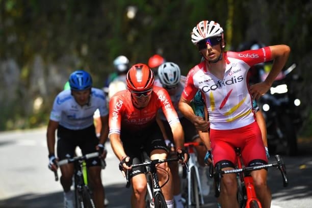 Victor Lafay of France and Team Cofidis in the Breakaway during the 33rd Tour de l'Ain 2021, Stage 3 a 125km stage from Izernore to Lélex Monts-Jura...