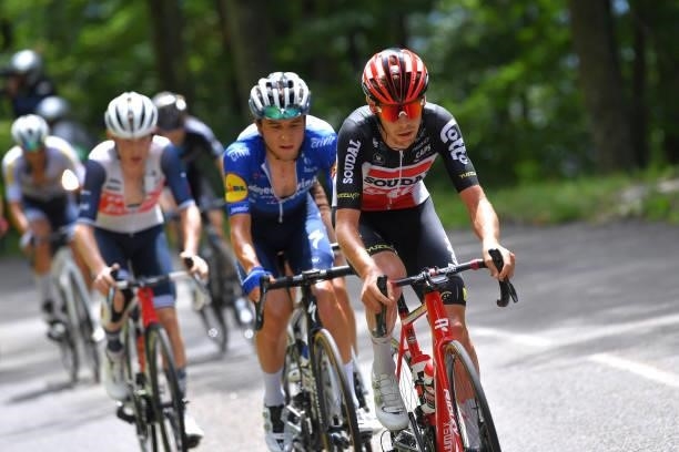 Harm Vanhoucke of Belgium and Team Lotto Soudal in the Breakaway during the 33rd Tour de l'Ain 2021, Stage 3 a 125km stage from Izernore to Lélex...