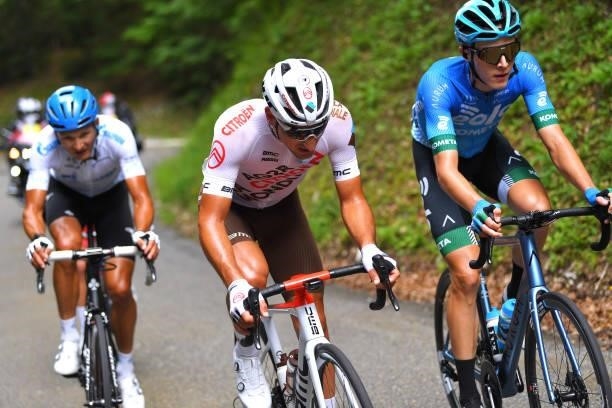 Nans Peters of France and AG2R Citröen Team attacks in the Breakaway during the 33rd Tour de l'Ain 2021, Stage 3 a 125km stage from Izernore to Lélex...