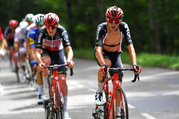 Andreas Lorentz Kron of Denmark and Team Lotto Soudal during the 33rd Tour de l'Ain 2021, Stage 3 a 125km stage from Izernore to Lélex Monts-Jura...