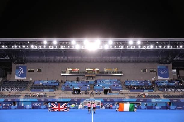 General view inside the stadium ahead of the Women's Preliminary Pool A match between Ireland and Great Britain on day eight of the Tokyo 2020...