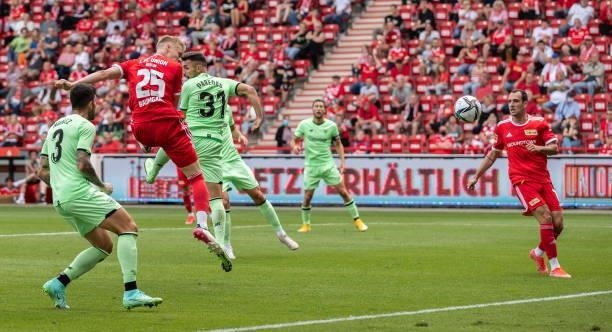 Timo Baumgartl of 1.FC Union Berlin scores his team's second goal during the pre-season friendly match between 1. FC Union Berlin and Athletic Bilbao...