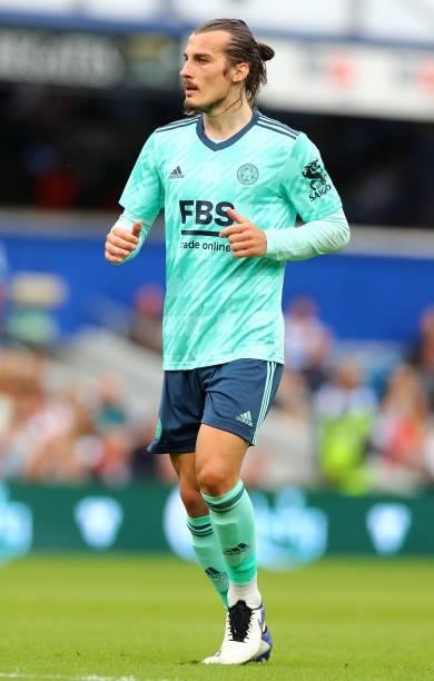 Caglar Soyuncu of Leicester City during the Pre-season Friendly between Queens Park Rangers and Leicester City at The Kiyan Prince Foundation Stadium...