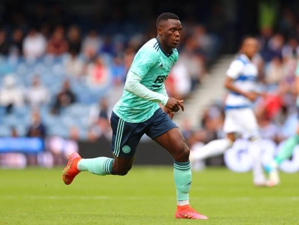 Patson Daka of Leicester City during the Pre-season Friendly between Queens Park Rangers and Leicester City at The Kiyan Prince Foundation Stadium on...