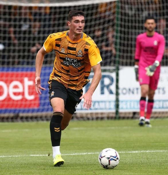 Lloyd Jones of Cambridge United in action during the Pre Season Friendly match between Cambridge United and Northampton Town at Abbey Stadium on July...