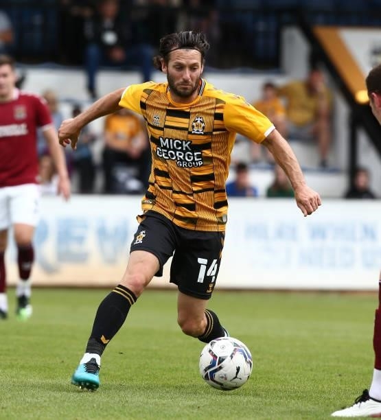 Wes Hoolahan of Cambridge United in action during the Pre Season Friendly match between Cambridge United and Northampton Town at Abbey Stadium on...