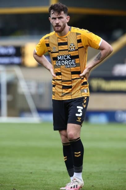Jack Iredale of Cambridge United in action during the Pre Season Friendly match between Cambridge United and Northampton Town at Abbey Stadium on...