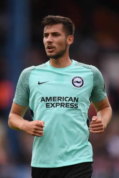 Jakub Moder of Brighton and Hove Albion runs on during the Pre-Season Friendly match between Luton Town and Brighton & Hove Albion at Kenilworth Road...