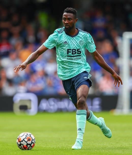 Wilfred Ndidi of Leicester City runs with the ball during the Pre-Season Friendly match between Queens Park Rangers and Leicester City at The Kiyan...